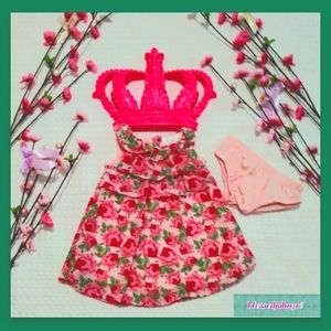 Koala kids Girl Dress Pink Flowers NWT 2 pcs.